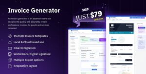 Professional Invoice Generator - 20 Templates, Dual Storage, Business Intelligence, SaaS Ready