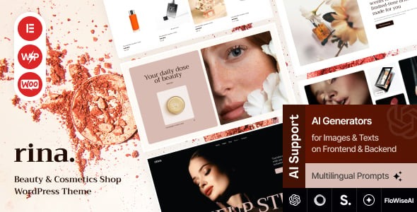 Rina - Beauty & Cosmetics Shop WordPress Theme