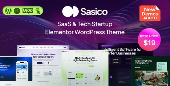 Sasico - SaaS & Tech Startup WordPress Theme