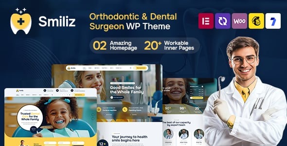 Smiliz - Orthodontics & Dental Surgeon WordPress Theme