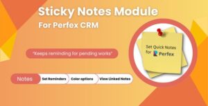 Sticky Notes Module For Perfex CRM