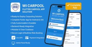 WI-Carpool - Modern Car Pooling Flutter Complete App