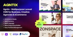 Agntix - Multipurpose Laravel CMS for Business, Portfolio, Creative Agencies & eCommerce