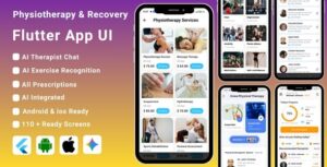 AI-Powered Physiotherapy & Recovery Flutter App Template | Physical Therapy & Rehab App