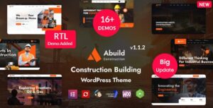 Abuild - Construction WordPress Theme