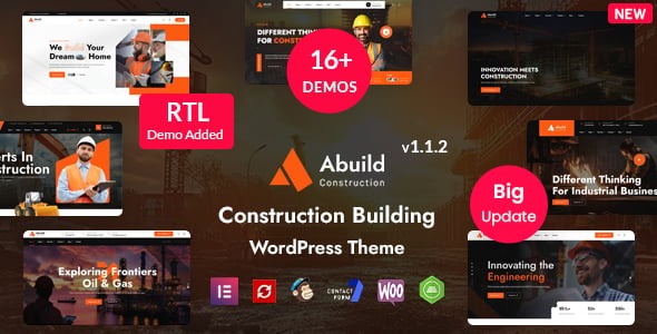Abuild - Construction WordPress Theme