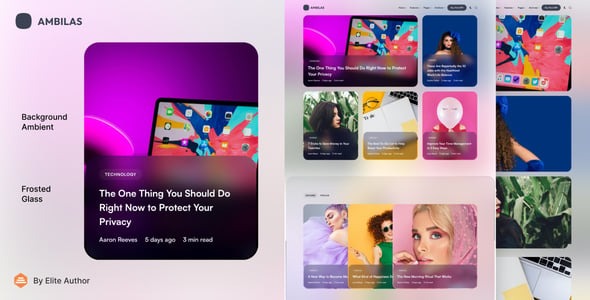 Ambilas - Ambient Blog & Magazine WordPress Theme