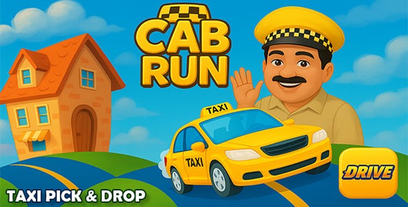 Cab Run – Taxi Pick & Drop Game | Construct 3 | 3D | HTML5