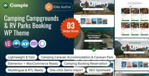 Campie – Camping Campgrounds & RV Parks Booking WordPress Theme