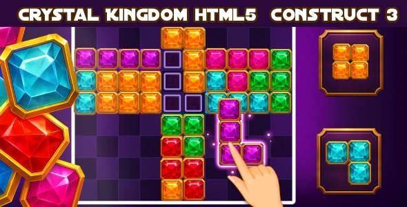 Crystal Kingdom – HTML5 Puzzle Game (Construct 3)