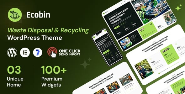 Ecobin - Waste Disposal & Recycling Services WordPress Theme