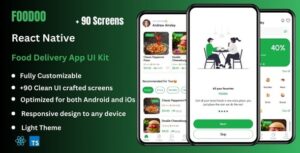 Foodoo - Food Delivery React Native CLI App Ui Kit