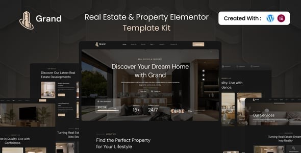 Grand - Real Estate & Property Elementor Template Kit