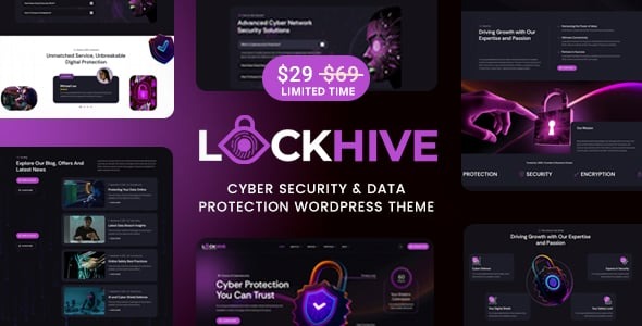 Lockhive – Cyber Security WordPress Theme