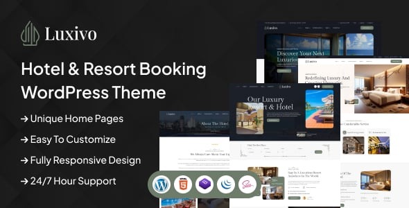 Luxivo - Hotel & Resort Booking WordPress Theme