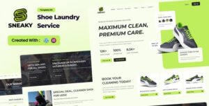 Sneaky - Shoe Laundry Service Elementor Template Kit