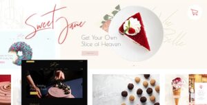 Sweet Jane - Delightful Cake Shop WordPress Theme