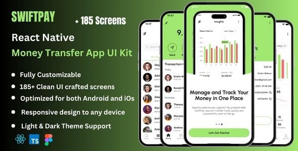 SwiftPay - Money Transfer React Native Expo App Ui Kit
