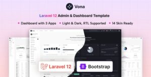 Vona - Laravel 12 Minimal Admin & Dashboard Template